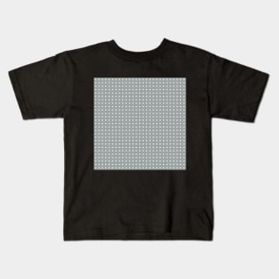 Light Slate Gray Polka Dots Kids T-Shirt